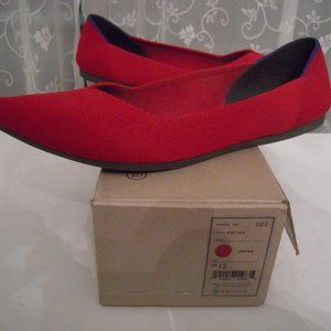 Rothy's  red flats eco friendly